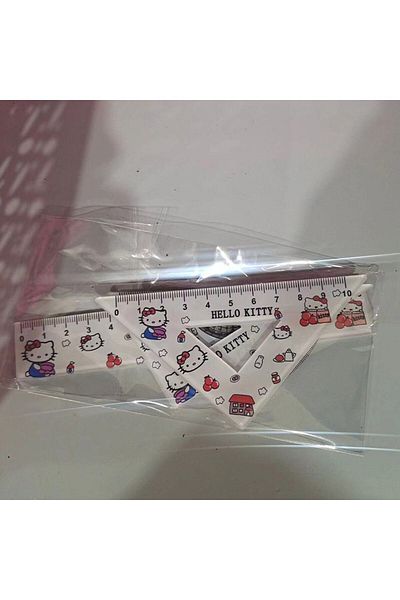 Choice Hello Kitty Hello Kitty Cartoon Animation Peripheral Cute Acrylic Ruler Four-piece Set For Students