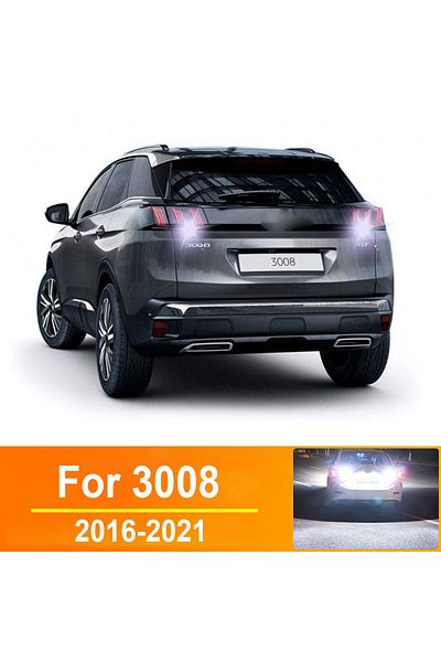 Choice لمصابيح الرجوع للخلف LED لسيارة بيجو 3008 موديلات 2016-2021، ملحقات سيارات الدفع الرباعي 2016 2017 2018 2019 2020 2021 ب