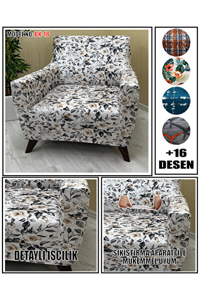 KILIFSAN Desenli̇ Kadi̇fe Kumaş Tekli̇ Koltuk & Berjer Koltuk Kilifi