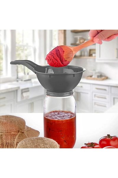 VİGENTİNO Practical Handle Jar Funnel Wide Mouth Funnel