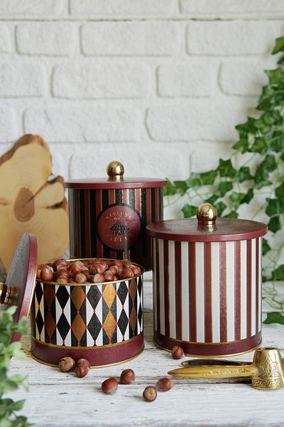 EVLE Cutie rotundă Erb30t8 Ø140, mâner cu buton, set de 3, circ
