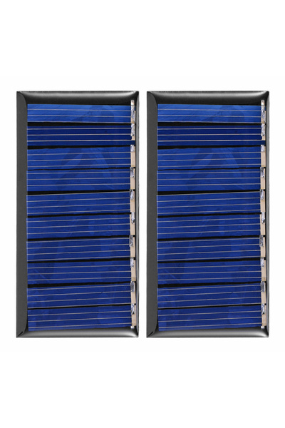 ALLOYSEED 2 قطعة 1/2 قطعة وحدة خلية شمسية 5 فولت 50 مللي أمبير سيليكون متعدد ...