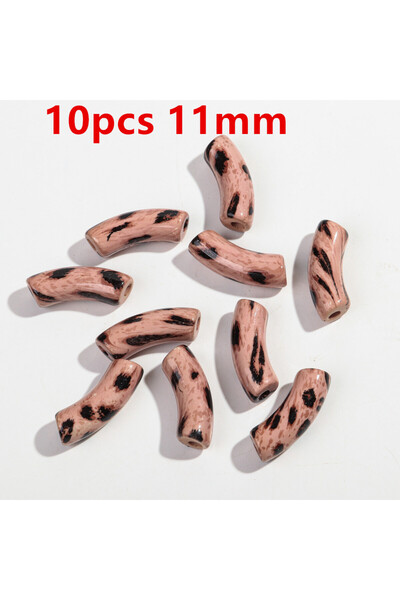 Choice 10 قطع 11 مم - نمر وردي 10 قطع/مجموعة 8/11 مم أكريليك نمر خيزران أنبوب...