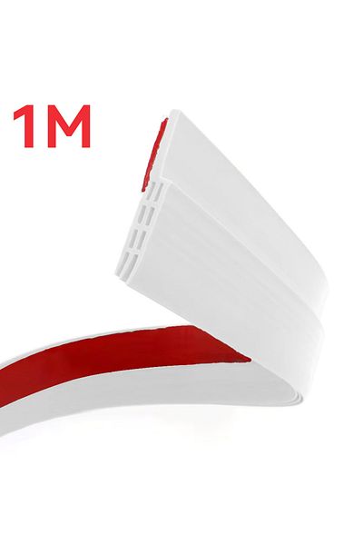 Choice 1m White Under Door Draft Stopper Sealing Strip Sound Proof Noise Reduction Windproof Weather Strip