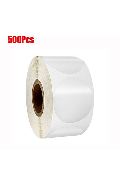 Choice - 500pcs/roll Round Labels Circle Pvc Transparent Scrapbooking Labels Seal Sticker Diy Self-adhesiv.