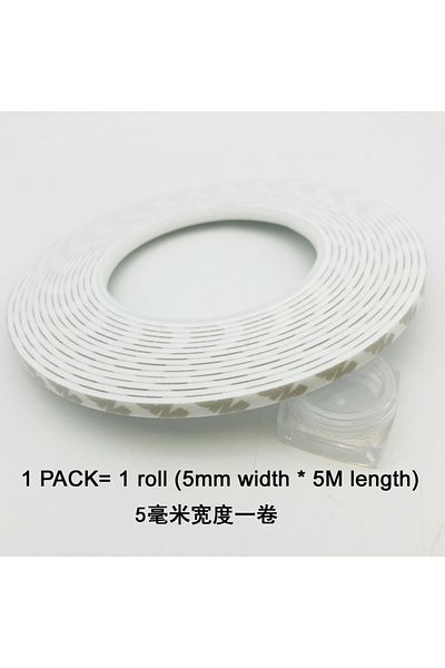 Choice 5mm Width 5m Per Roll Waterproof Tape Super Sticky Sponge Double - Sided Foam For Automotive Trim Pa