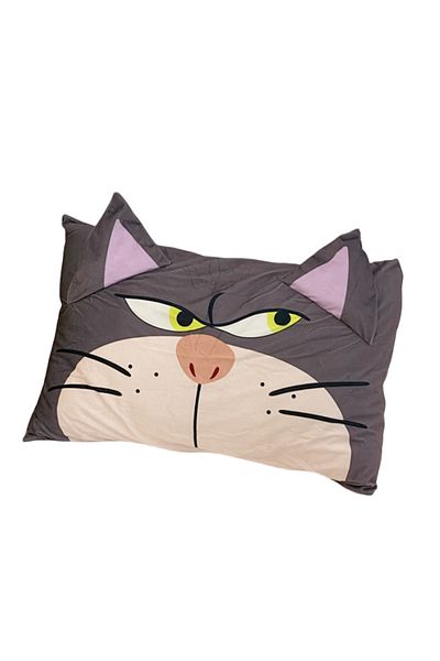 Choice Disney Lucifer Cat Pillowcase Lovely Lucifer Cat Pillow Cover Cute Anime Grey Cat Pillowcase Bed ...