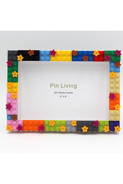 Choice 7 Inch Colorful 1pc Decor Photo Frame Diy Star Sky Simple Color Block Picture Frame For Home Decorat