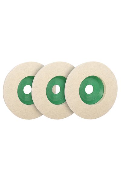 SI FANG 100x16mm 3pcs 1-10pcs100mm Polishing Wool Wheel Grinding Disc 4" Industrial Wool Felt Wheel Metal Ru