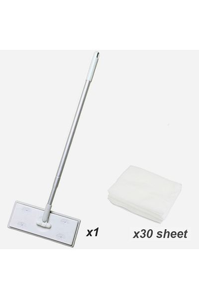 Choice Mop And Paper Towel Home Electrostatic Dust Collector Mop Foldable 51.2 In Long Handle With Disposab