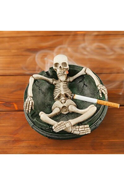 Choice منفضة سجائر متعددة الأغراض، قطعة واحدة، بتصميم جمجمة شخصية إبداعية، من...