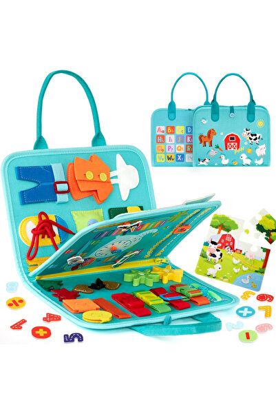 Choice A Montessori Busy Book Educational Toys For Toddler Portable Activity ...