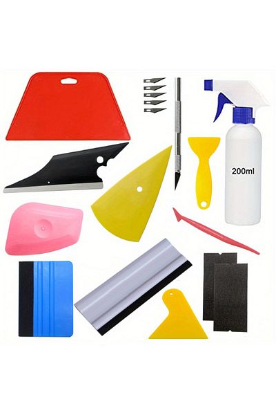 Choice 18cs Car Window Tint Kit, Window Film Complete Installation Kit Vinyl Wrap Application Tool Kit Prof