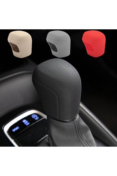 Choice Silicone Car Shift Knob Cover Anti-Slip Design Silicone Shift Knob Collars Auto Knob Protector Fo...