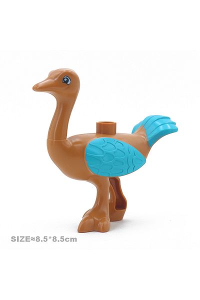 Choice Ostrich Big Size Building Blocks Cat Dog Pig Rabbit Model Accessories Compatible Bricks Farm Animals