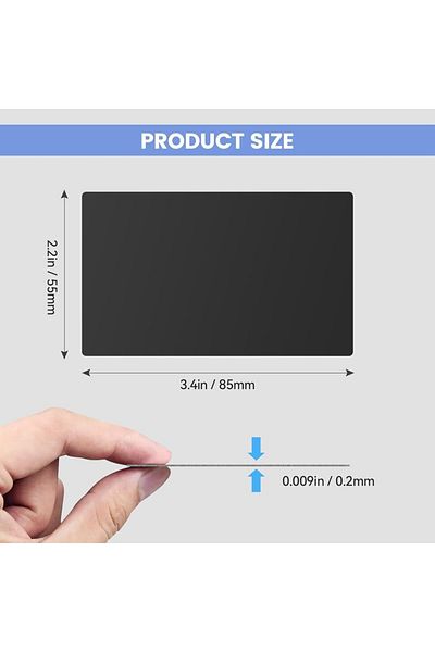 Choice Laser Engraving Blanks, 250pcs Black Aluminum Alloy Sheets for CNC Engraving, Laser Crafting, Mul...