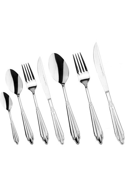 STOREMAX Cutlery Spoon Knife Set Mantilla 3 mm 84 Piece Elegance Boxed Star Buy Bz 1087243