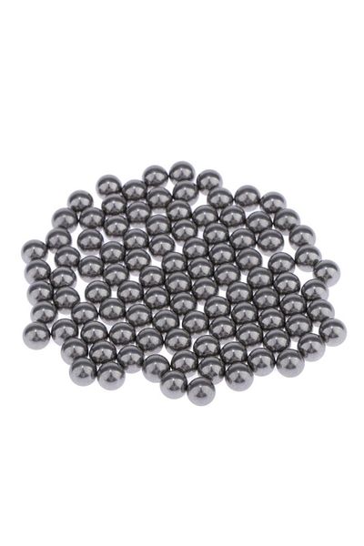 Choice 100pack 5mm Round Stainless Steel Mini Paint Mixing Balls Model Supplies Nail Polish Mixing Agita...