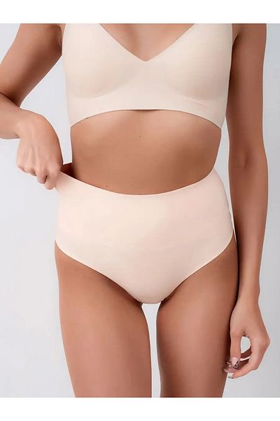 MİSTİRİK Model Arpina - Chiloți Corset Sport Tăiați Laser - Culoarea pielii
