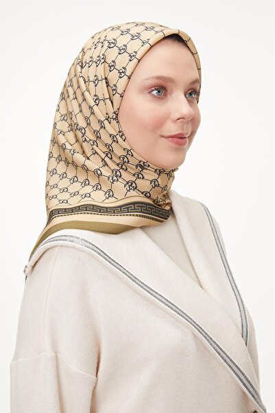 Levidor Moss Green L Pattern Aura Scarf