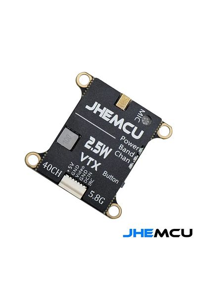 Choice JHEMCU 2.5W VTX 5.8G 40CH Adjustable FPV Transmitter Built-in Microphone Heat Sink 2-6S 30X30mm f...