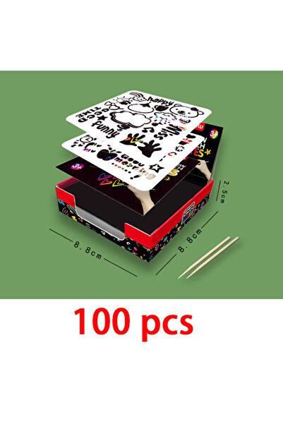 choice2 100 ورقة 100/10 قطع من بطاقات ورق ملاحظات صغيرة بألوان قوس قزح مع قلم...