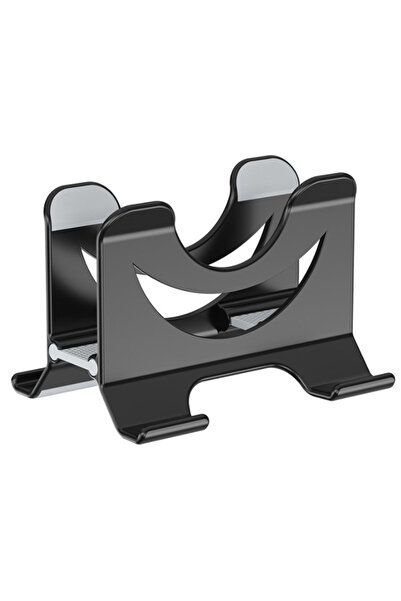 JETTING black Vertical Laptop Stand Desktop Gravity Holder ABS Plastic Notebo...