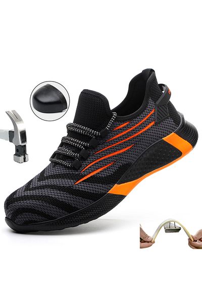 Choice 43 Men Work Safety Shoes Anti-puncture Working Sneakers Male Indestructible Work Shoes Men Boots Lig
