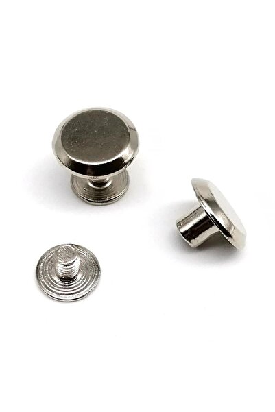 Choice 20 قطعة فضية برأس دائري 10 مم برغي شيكاغو مسمار ربط مسمار برشام لحقيبة...