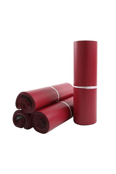 Choice 38X47X5cm 50pcs Brown Red 50Pcs New Biodegradable Brown Red Express Packing Bag Thicken Logistics W