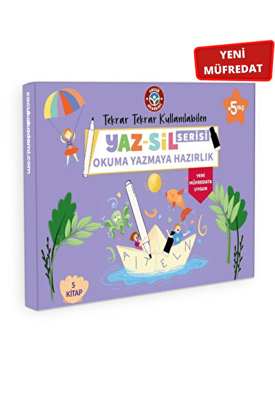 Çocuk Akademi Yeni Müfredat Yaz Sil Serisi Okuma Yazmaya Hazırlık Seti