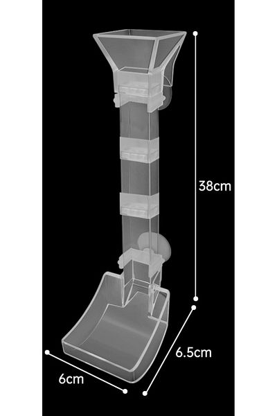 Choice C Aquarium Acrylic Feeding Tube Anti-stuck Fish Design Transparent Fish Feeder Suitable For A Varie.