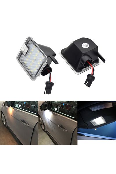 Choice LED Puddle Light Under Side Mirror Light For Ford Focus MK3 MK2 Mondeo MKIV MKV Kuga C-Max Escape...