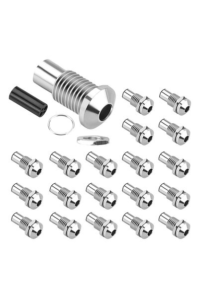 DAIERBUMP 5mm 20pcs 5mm Led Holder Led Mount Led Lamp Bezel Round Copper Chrome Plated Emitting Diod