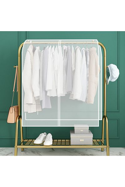 Choice 150x120cm WHITE Waterproof Dustproof Thickened Clothing Covers Peva Clothes Dust Storage Bag Clear P