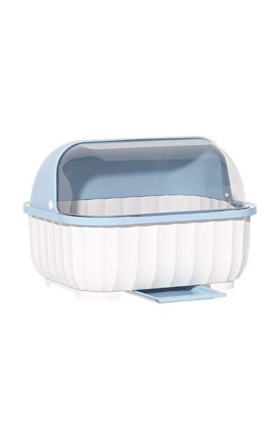 Choice رف تجفيف الأطباق باللون الرمادي الفاتح للمطبخ مع صينية تنقيط قابلة للإ...