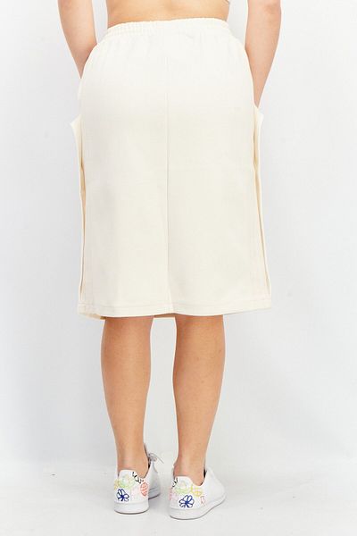 adidas Women Sportswear Fit Embroidered Midi Skirt, Light Beige