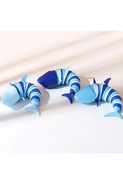 Choice لعبة يد لتخفيف التوتر على شكل سمكة قرش مفصلية بألوان عشوائية، لعبة فيد...