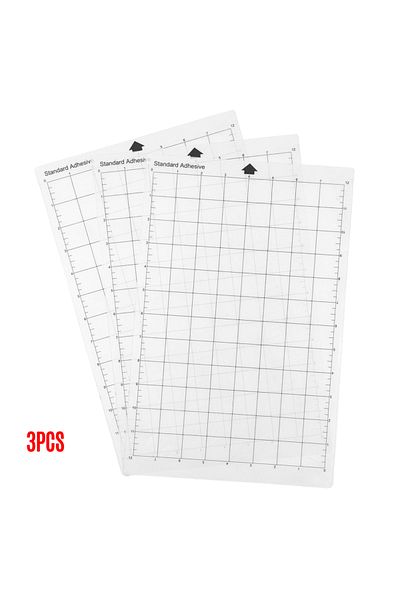 Aibecy 3pcs 3pcs Replacement Cutting Mat Transparent Adhesive Cricut Mat Mat With Measuring Grid 8 By 12-in