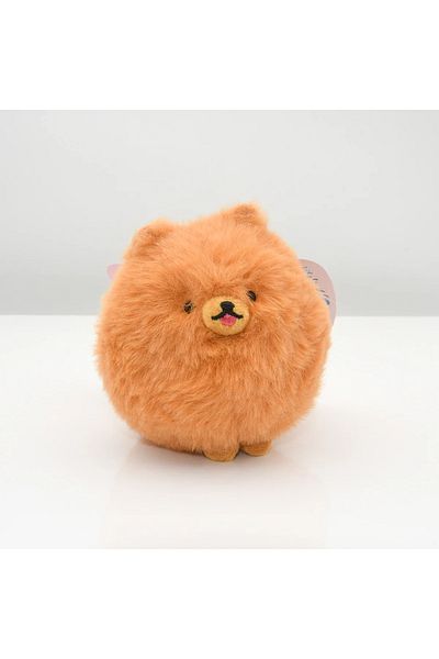 Choice 12.5cm Brown Pomeranian Yell Stuffed Animals Tail Wagging! Pomeranian Gimmick Mascot Cute Kawaii 12c
