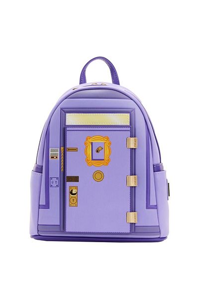 Choice A Loungefly Friends Tv Series Front Door Chibi Art Womens Double Strap Shoulder Bag Purse Cute Cart.