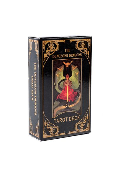 Choice مجموعة بطاقات Tarot Dungeons & Dragons المكونة من 78 بطاقة باللون الرمادي الفاتح تحتوي على شخصيات ومخلوقات مع الأحرف الرئيسية والأحرف الصغيرة