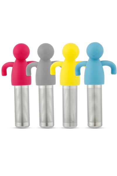 Choice مجموعة مكونة من 4 قطع من مصفاة الشاي للشاي السائب، مصفاة شاي شبكية فائ...