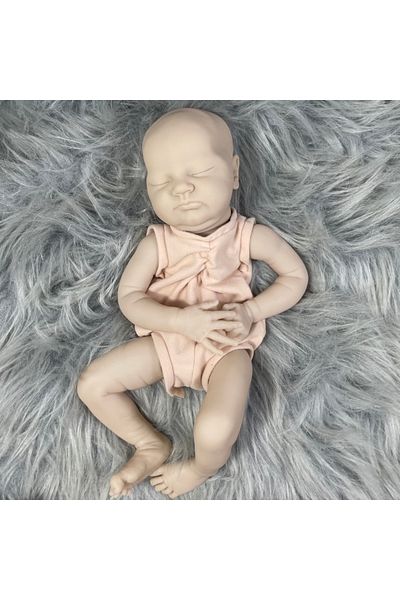 MRB Unpainted Doll Kit 18 Inch Quinlyn Reborn Vinyl Doll Kit Unpainted Blank Newborn Doll Parts Life