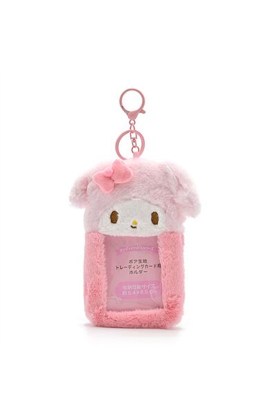 Choice Melody Sanrio Plush Card Holder Kawaii Kuromi Cinnamoroll Hello Kitty Id Card Photo Album Bag Pendan