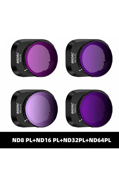 Choice 4 In 1 Nd Pl Brdrc Lens Filters For Dji Mini 4 Pro Uv Cpl Nd8/nd16/nd32 Nd64 Neutral Density/nd Pl F