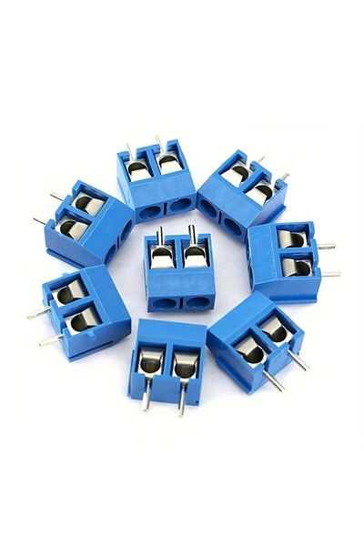Choice 2p Blue 50pcs Kf301 Screw 2pin 5.0mm Straight Pin Pcb Screw Terminal Block Connector