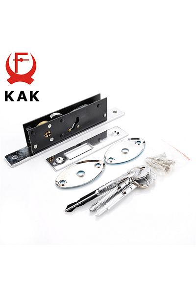 Choice KAK Sliding Door Lock Zinc Alloy Window Locks Anti-Theft Safety Wood Gate Floor Lock With Cross K...