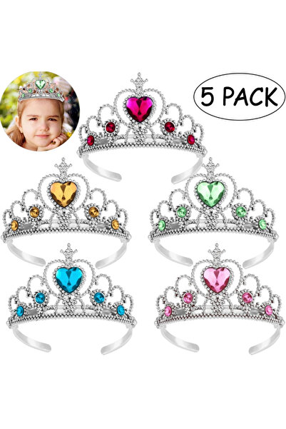 Choice 5 قطع (لون عشوائي) 5 قطع من مجموعة تاج الأطفال اللطيفة للفتيات لحفلات ...