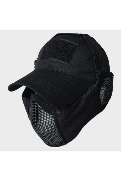 Choice Bk Set Airsoft Protective Gear Set Half Face Mesh Mask With Ear Protection For Kid Adult Paintball S
